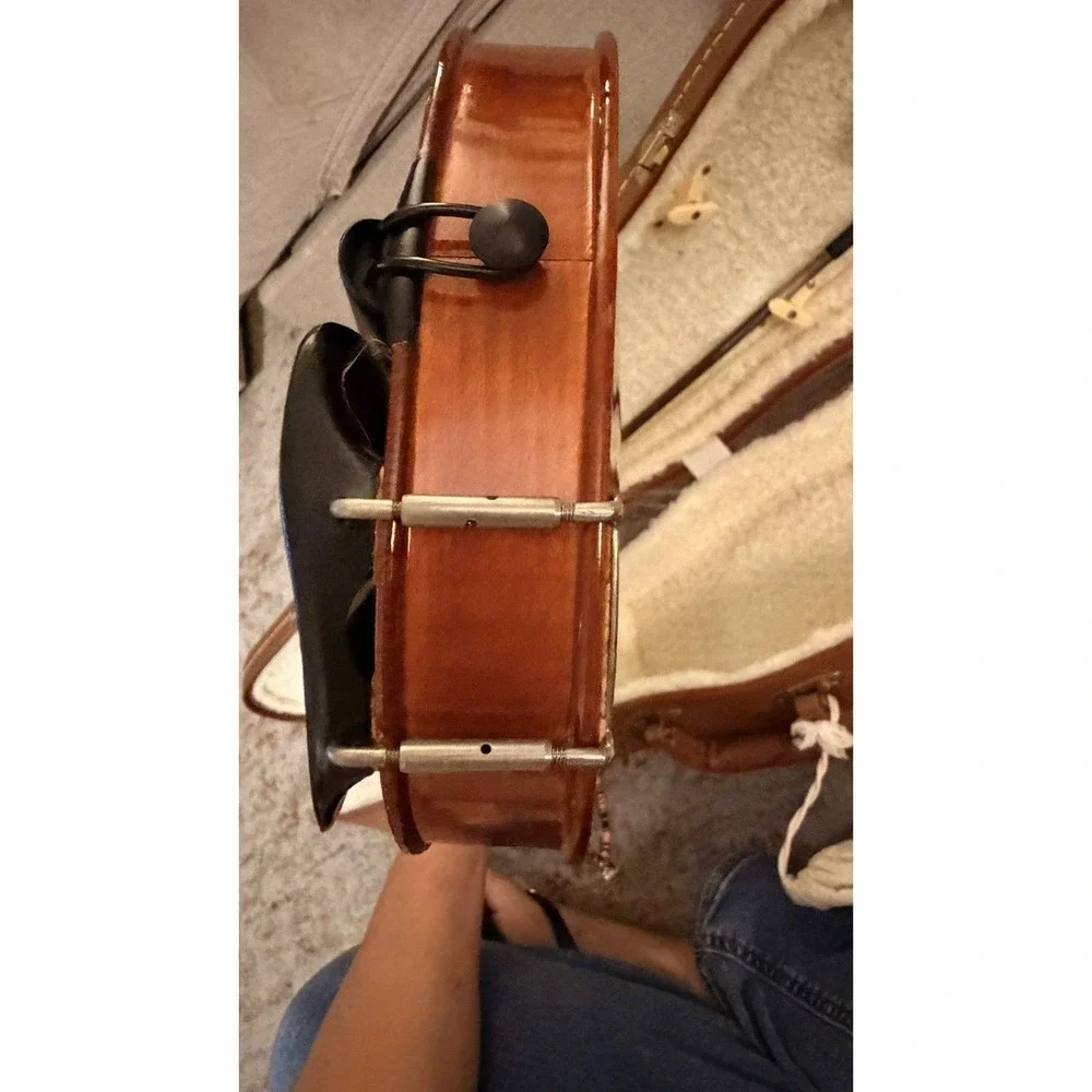 Josef Lidl 4/4 Violin Vintage Made In Luby Czechoslovakia With Case And Bow